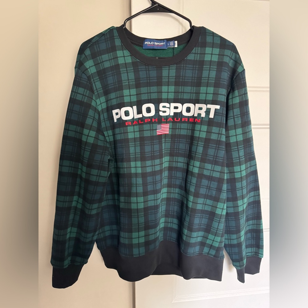 Polo sport Ralph Lauren plaid black watch sweater
